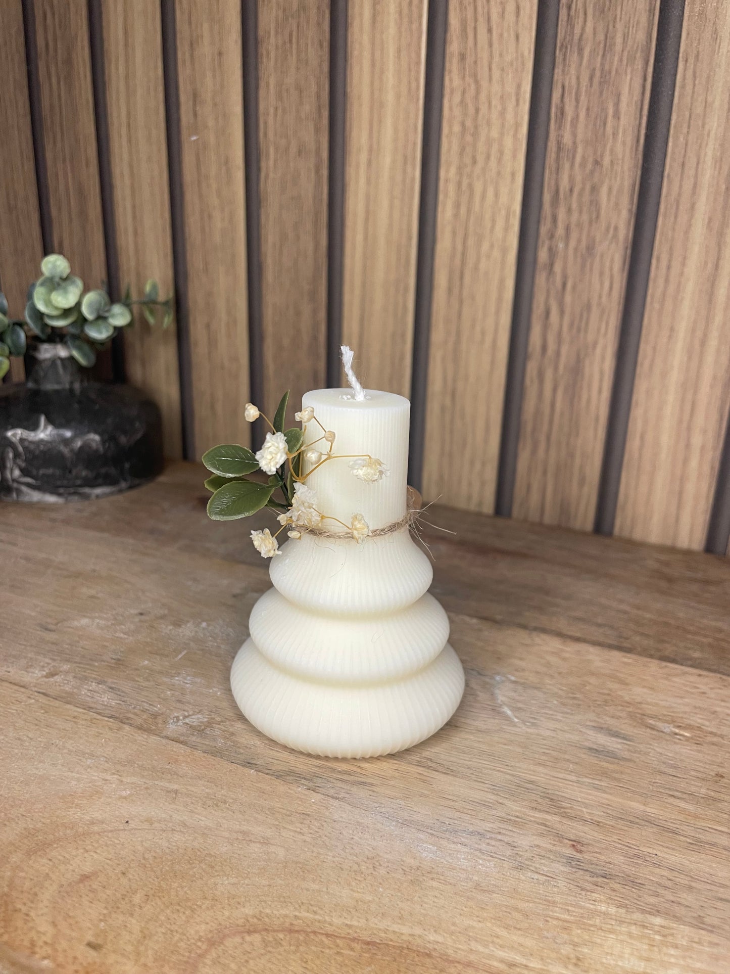 Décoration bougie parfumée avec des fleurs séchées personnalisable. Cire végétal et fragrances de Grasse. Bougie artisanale. Cadeaux pour événements et cérémonies