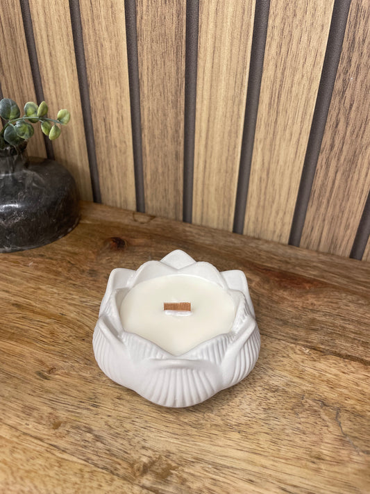 Décoration Bougie parfumée fleur personnalisable