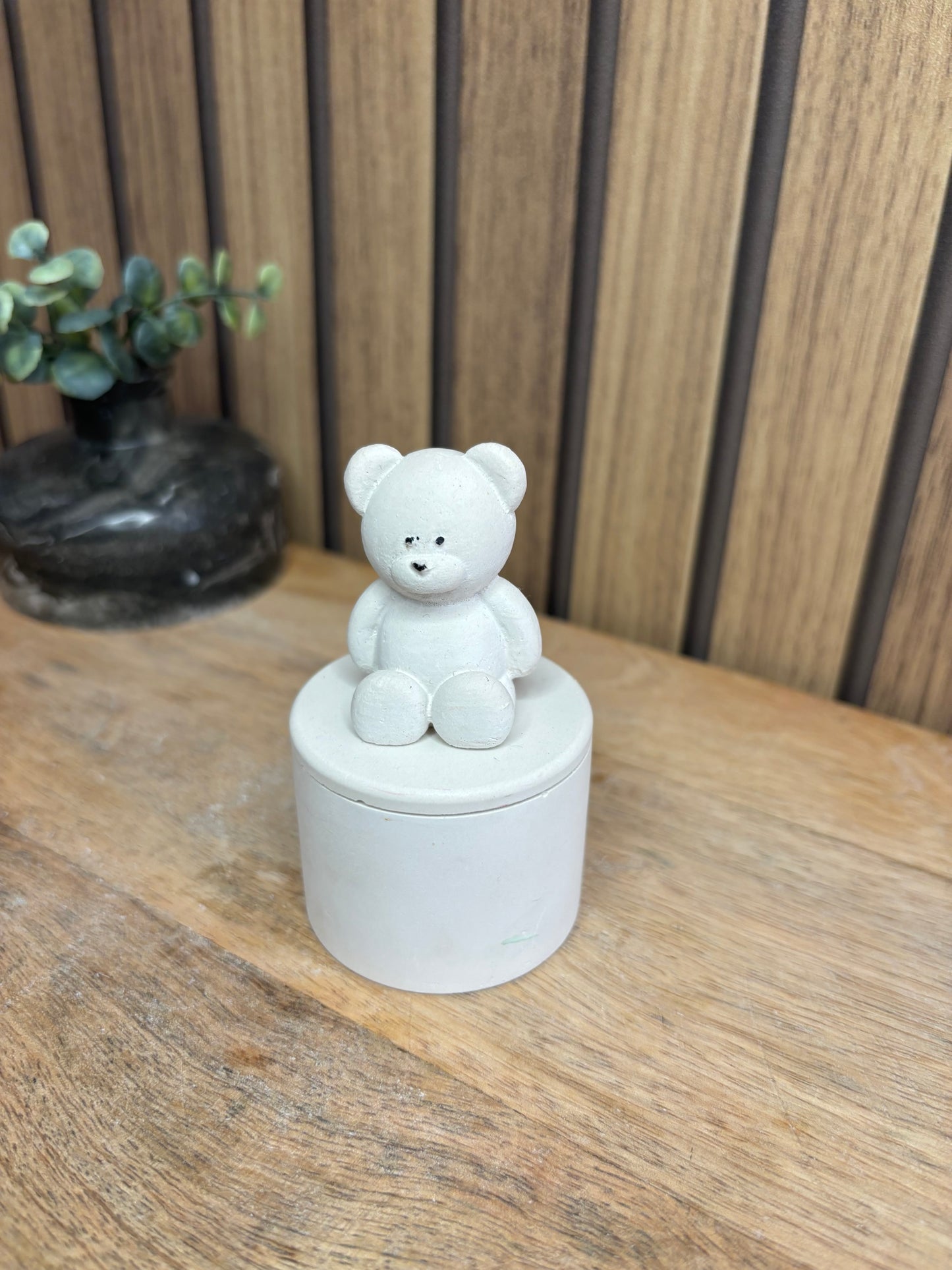 Bougie parfumée. Déco chambre enfant. Ourson. Nounours. Cadeaux invités. Anniversaire. Idée cadeau. Baptême. Boîte à bijoux.