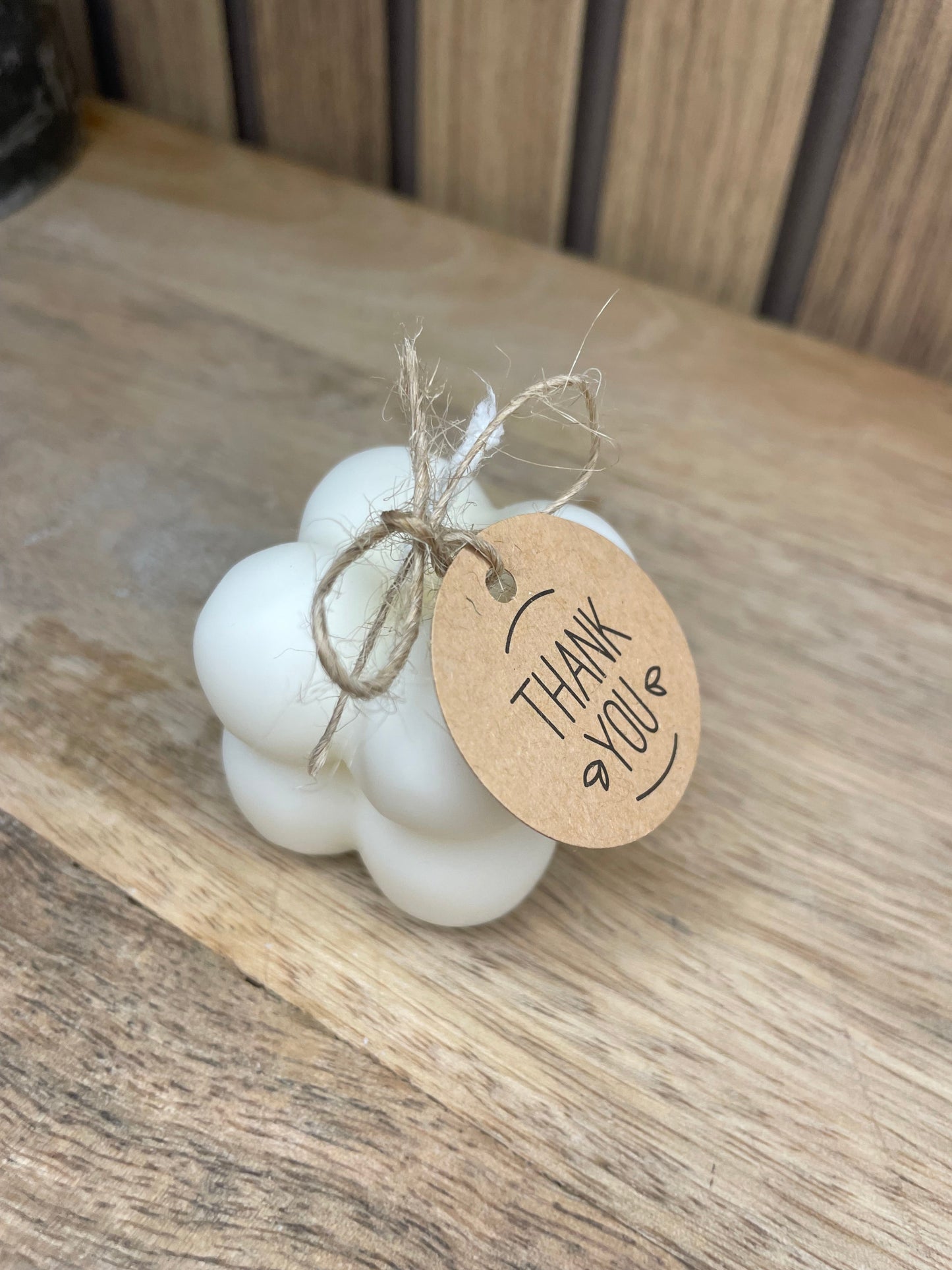Bougie parfumée Bubble personnalisable pour cadeaux événements et cérémonies