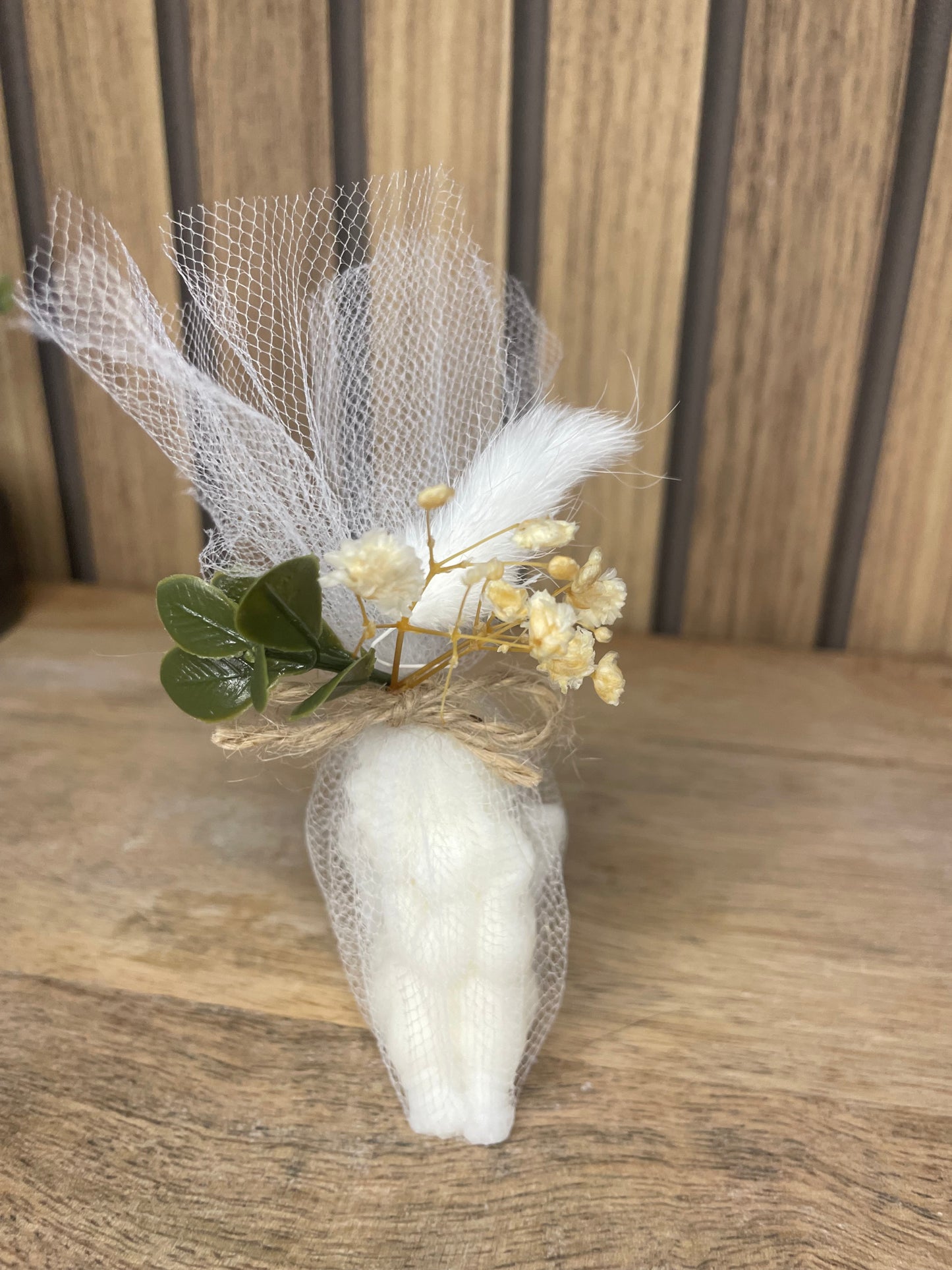 Décoration bougie parfumée ange et fleurs séchées personnalisable. Cire végétal et fragrances de Grasse. Bougie artisanale. Cadeaux pour événements et cérémonies