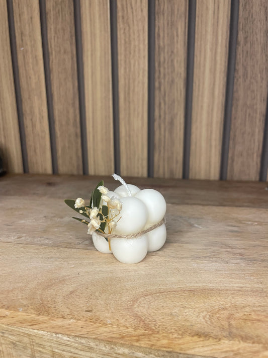 Bougie parfumée Bubble personnalisable pour cadeaux événements et cérémonies