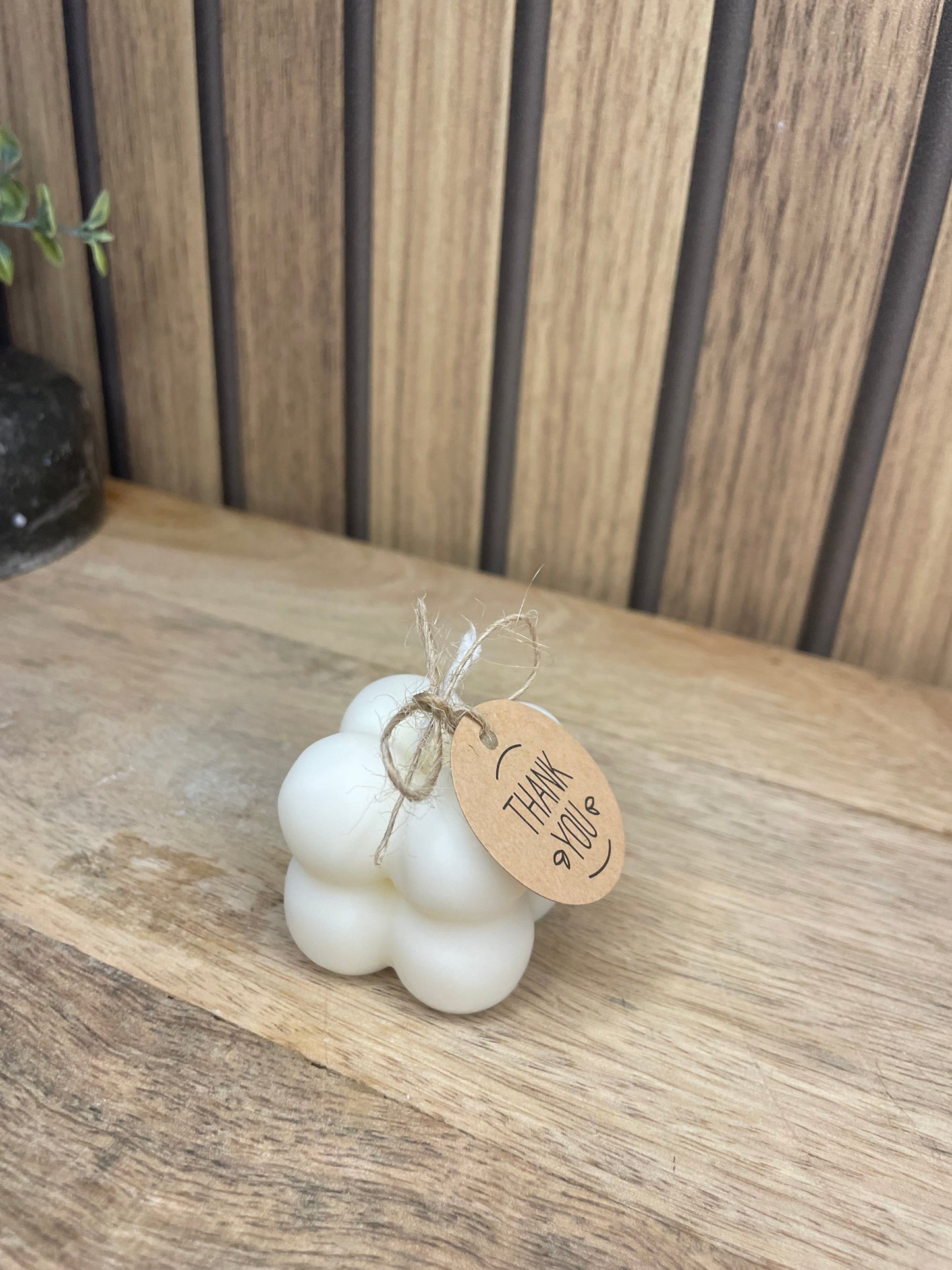 Bougie parfumée Bubble personnalisable pour cadeaux événements et cérémonies
