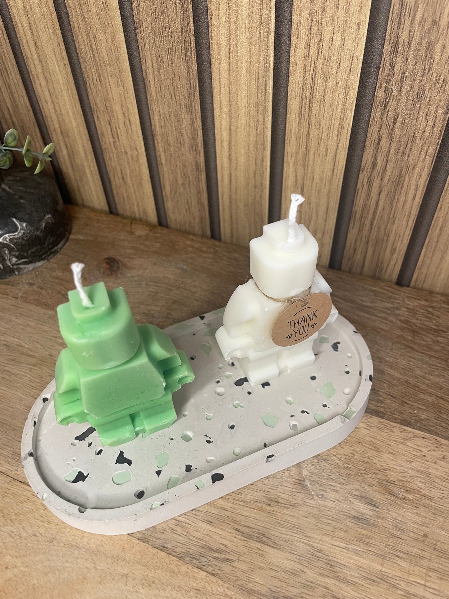 Décoration Bougie parfumée Lego pour cadeaux événements et cérémonies