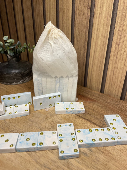 DOMINOS BLANC ET BLEU
