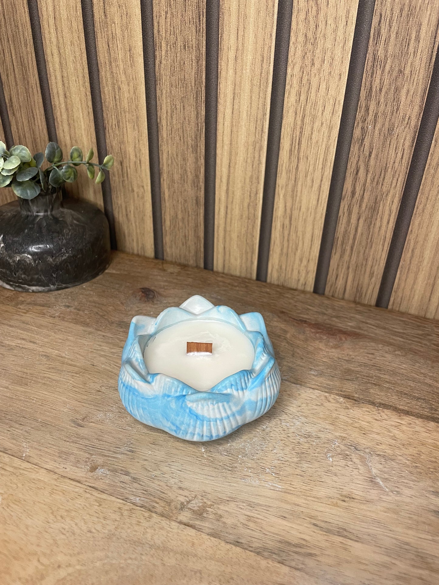 Décoration Bougie parfumée fleur personnalisable