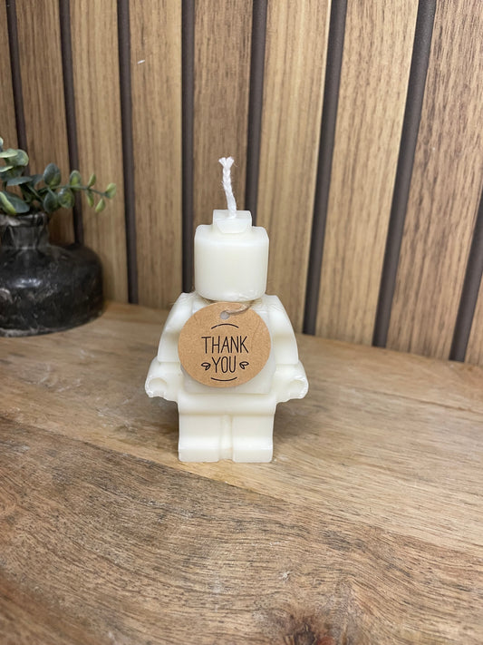 Décoration Bougie parfumée Lego pour cadeaux événements et cérémonies