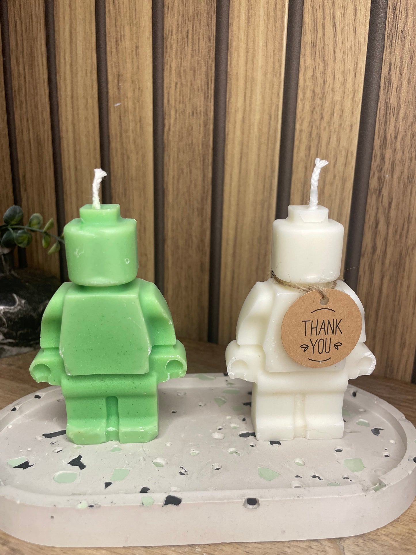 Décoration Bougie parfumée Lego pour cadeaux événements et cérémonies