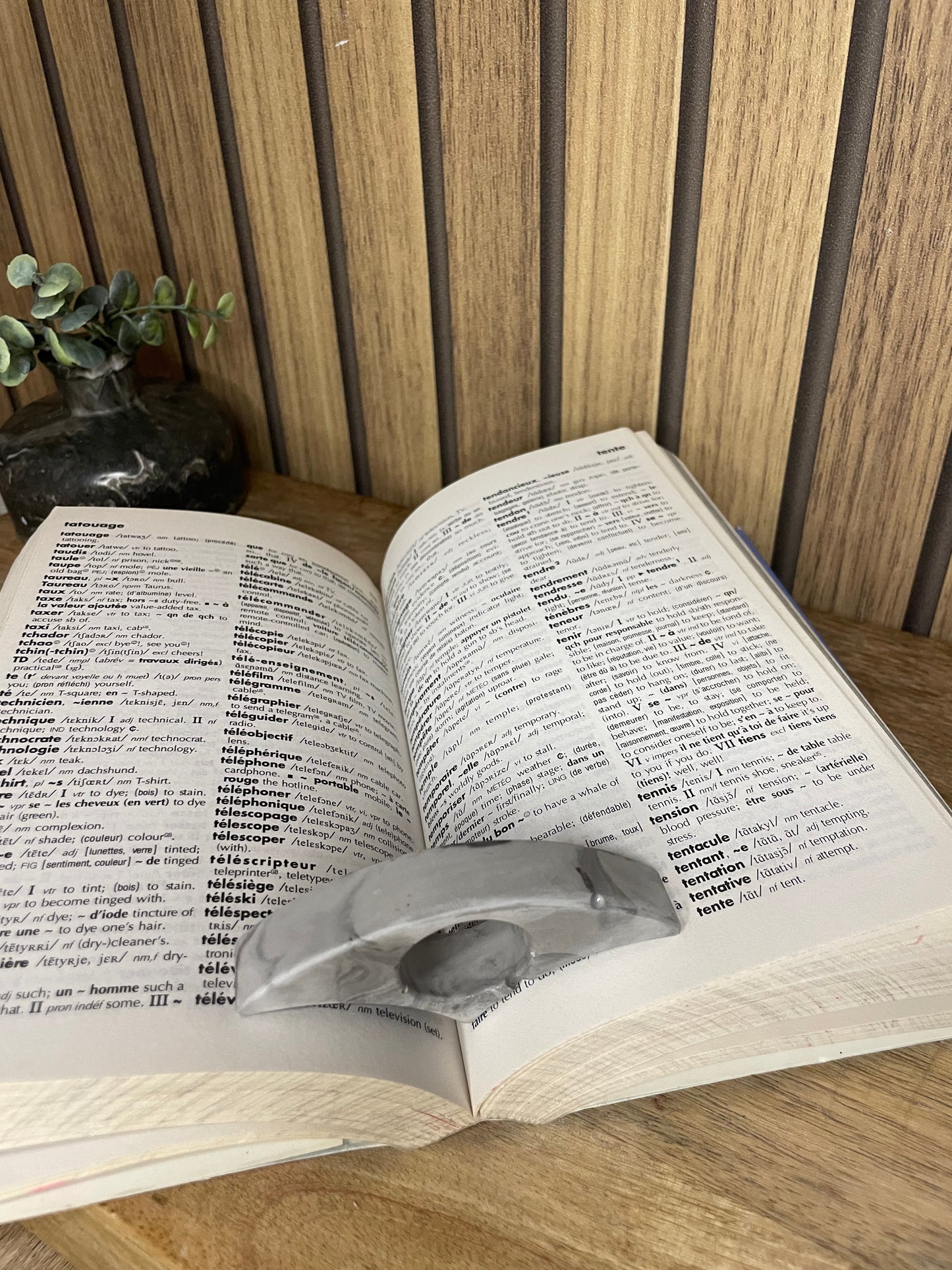 Bague de lecture effet Terrazzo accessoires pour livres