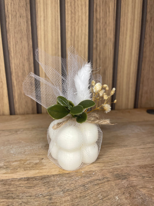 Bougie parfumée Bubble fleurs séchées personnalisable pour cadeaux événements et cérémonies