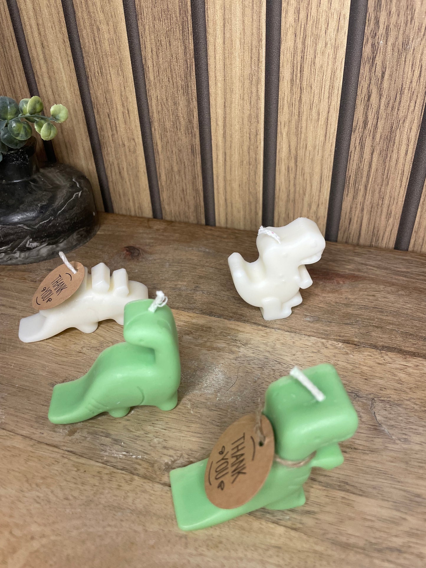 Bougie dinosaure personnalisable pour cadeaux événements et cérémonies