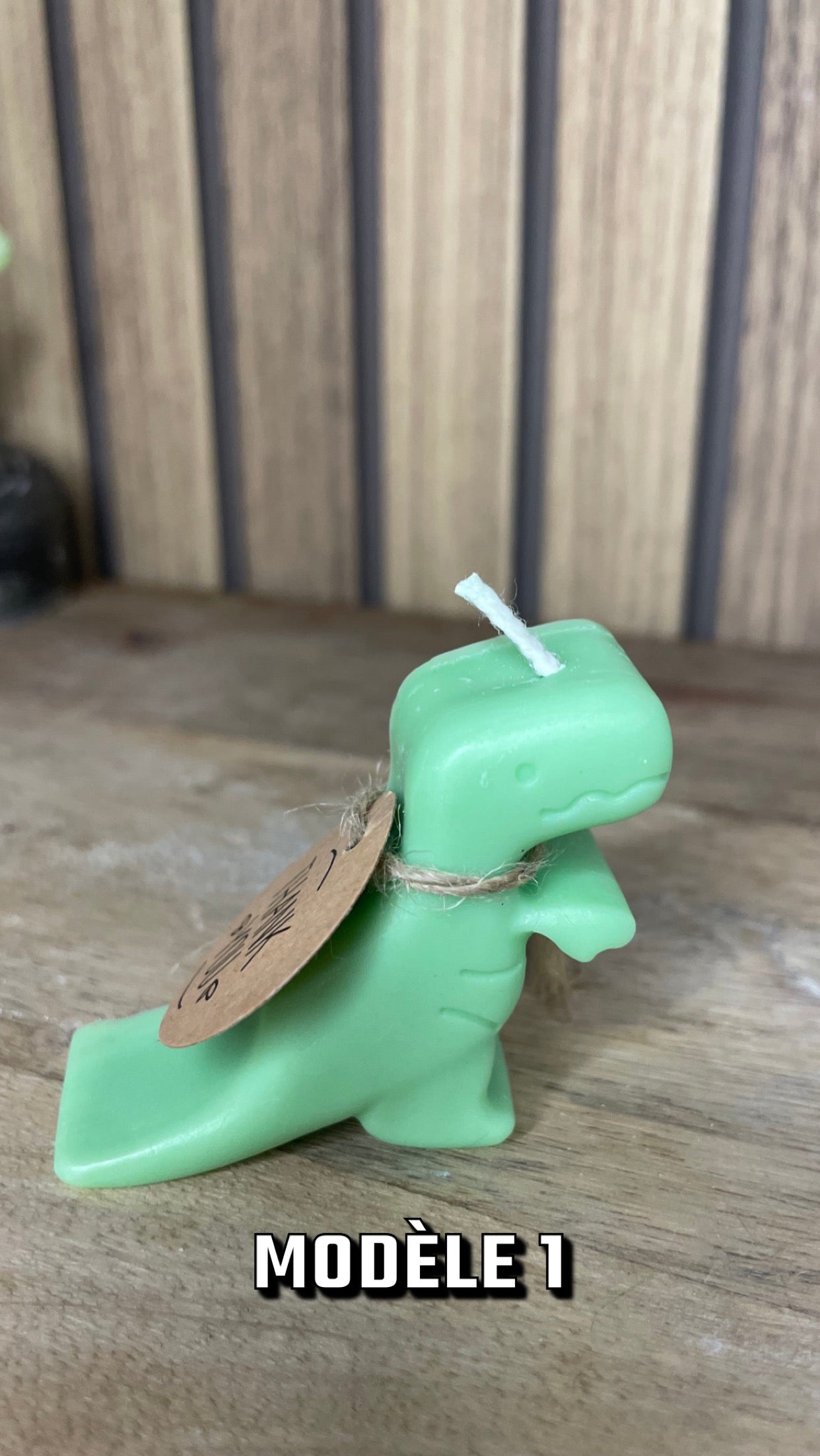 Bougie dinosaure personnalisable pour cadeaux événements et cérémonies