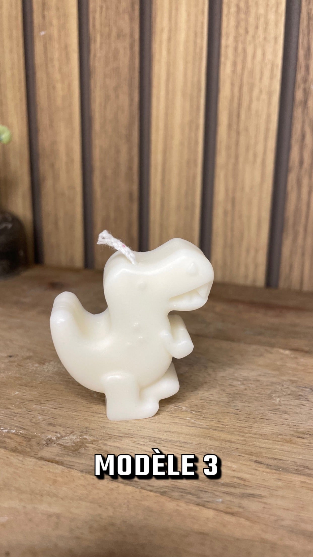 Bougie dinosaure personnalisable pour cadeaux événements et cérémonies