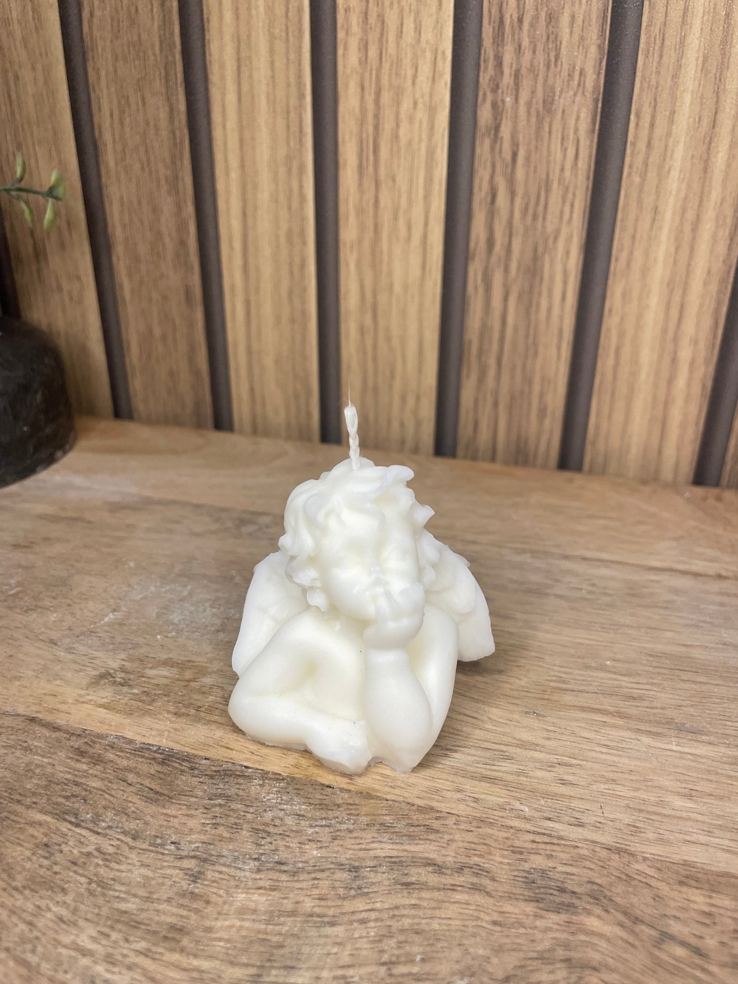 Bougie parfumée ange et fleurs séchées