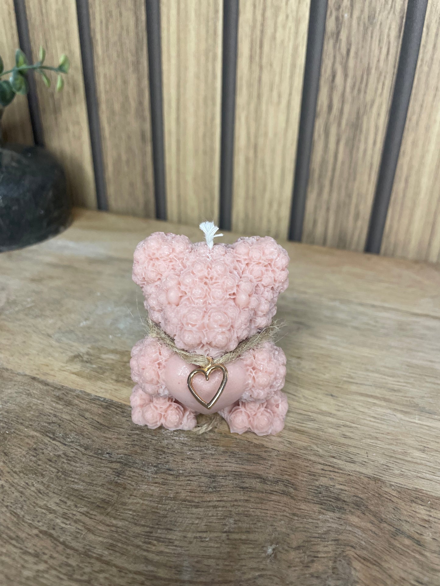 Décoration bougie parfumée ourson personnalisable. Cire végétal et fragrances de Grasse. Bougie artisanale. Cadeaux pour événements et cérémonies