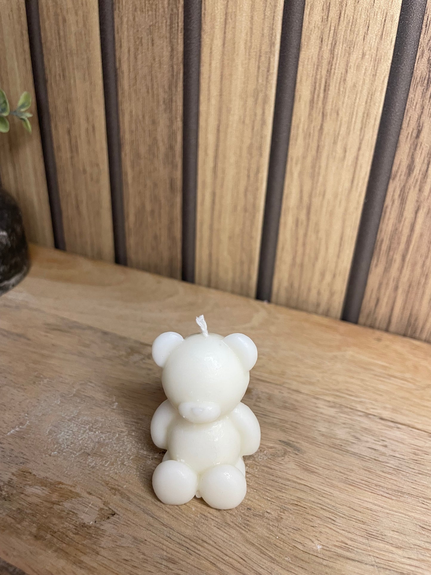 Décoration bougie parfumée nounours et fleurs séchées. Cire végétal et fragrances de Grasse. Bougie artisanale. Cadeaux pour événements et cérémonies