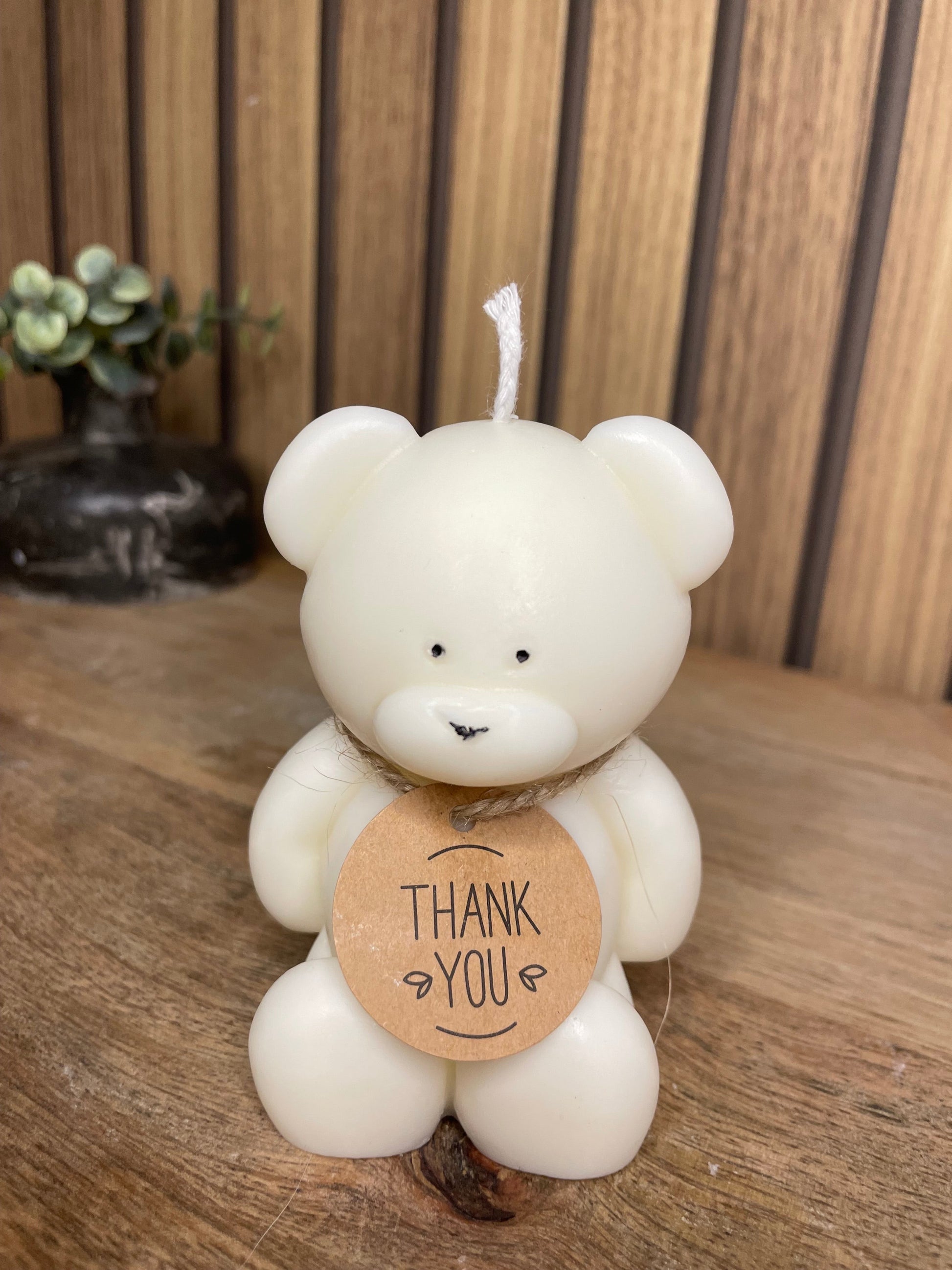 Décoration bougie parfumée nounours. Cire végétal et fragrances de Grasse. Bougie artisanale. Cadeaux pour événements et cérémonies 