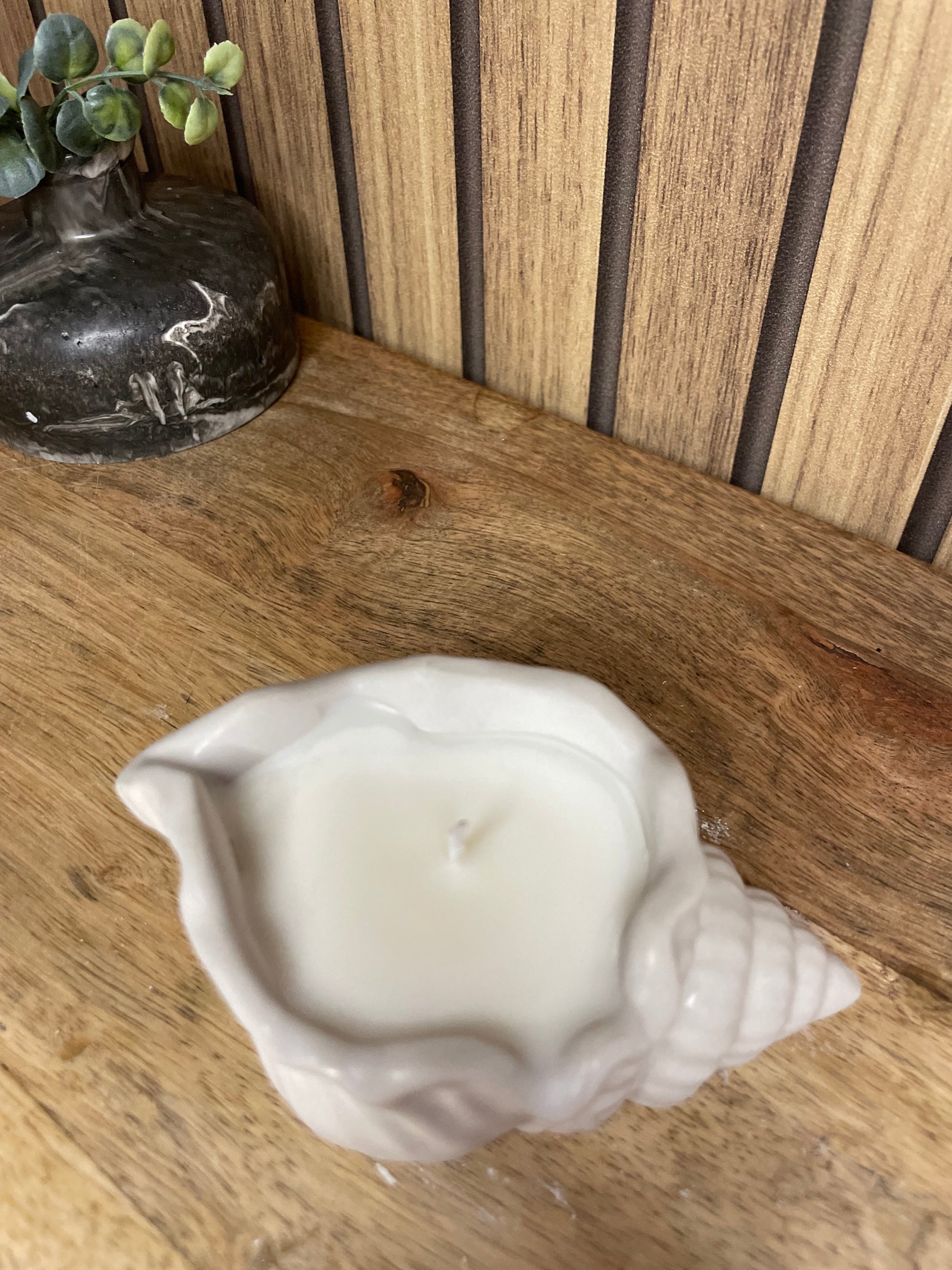 Bougie parfumée coquillage personnalisable 