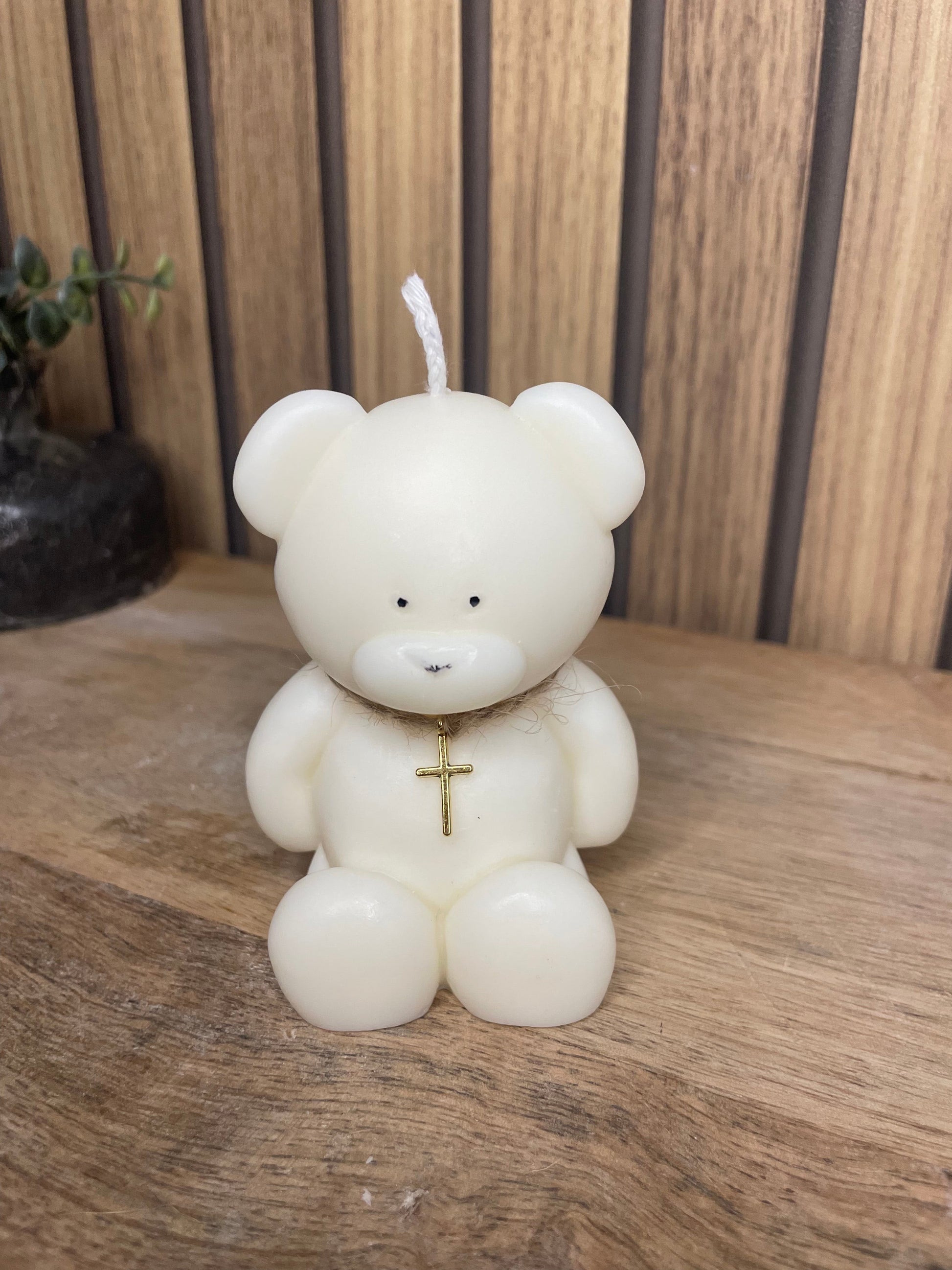 Décoration bougie parfumée nounours. Cire végétal et fragrances de Grasse. Bougie artisanale. Cadeaux pour événements et cérémonies 