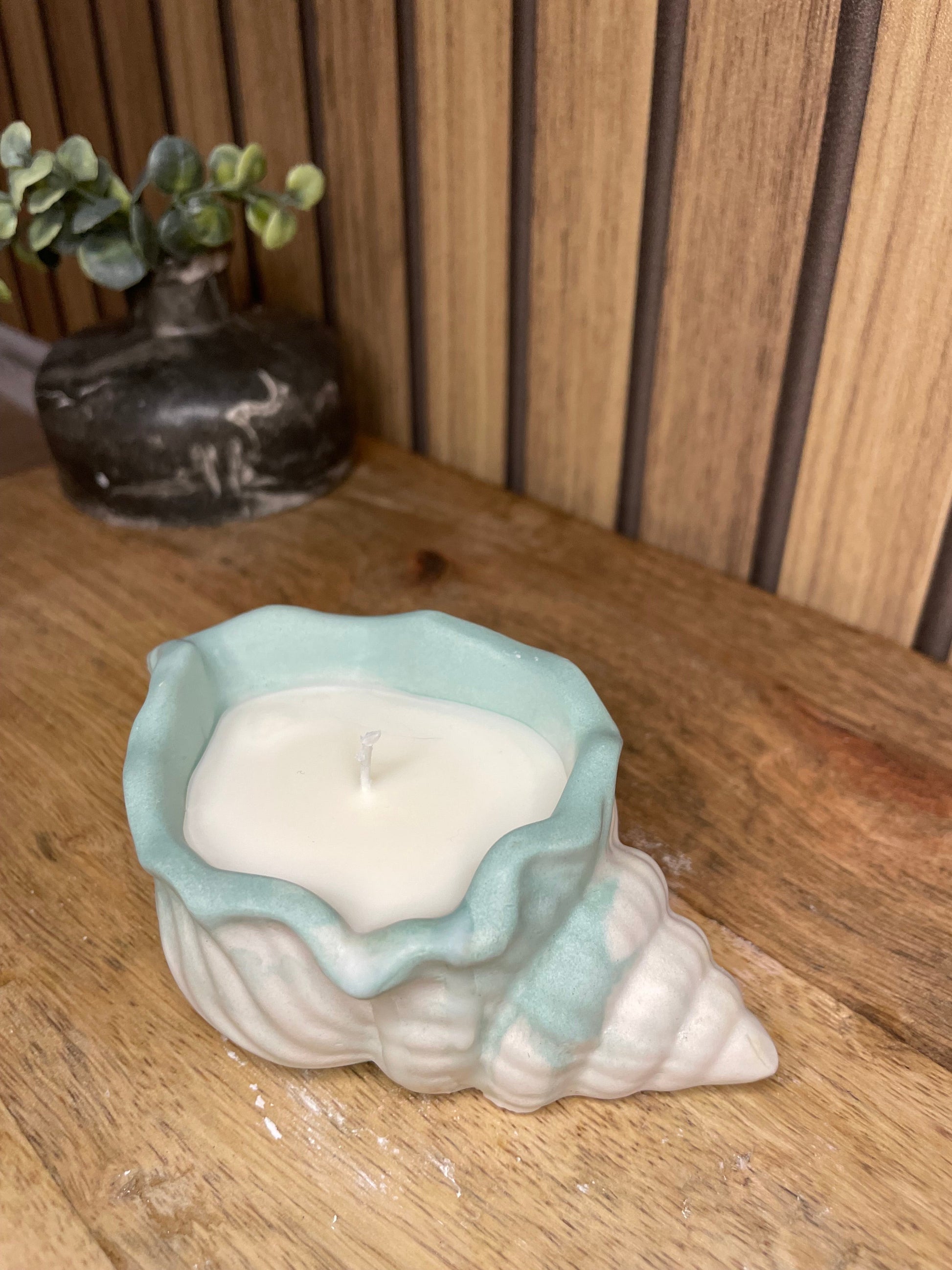 Bougie parfumée coquillage personnalisable 