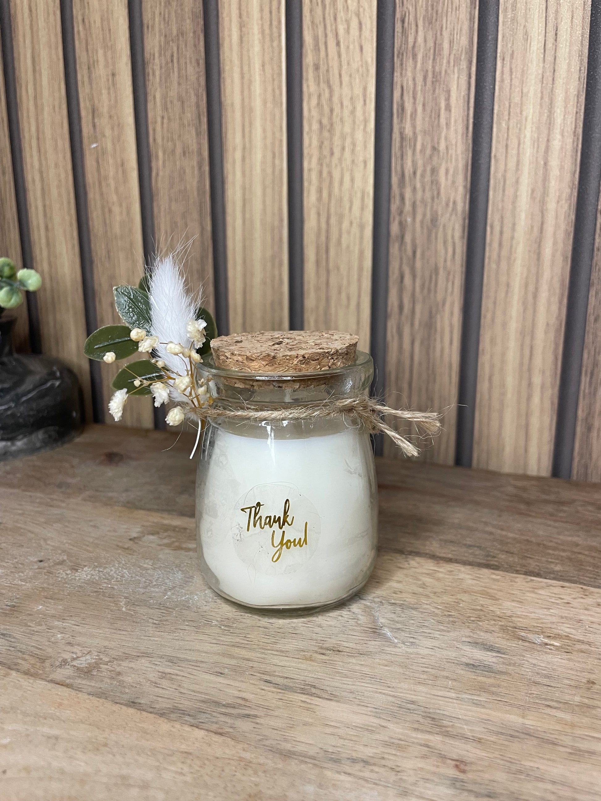 Décoration bougie parfumée et fleurs séchées personnalisable. Cire végétal et fragrances de Grasse. Bougie artisanale. Cadeaux pour événements et cérémonies 