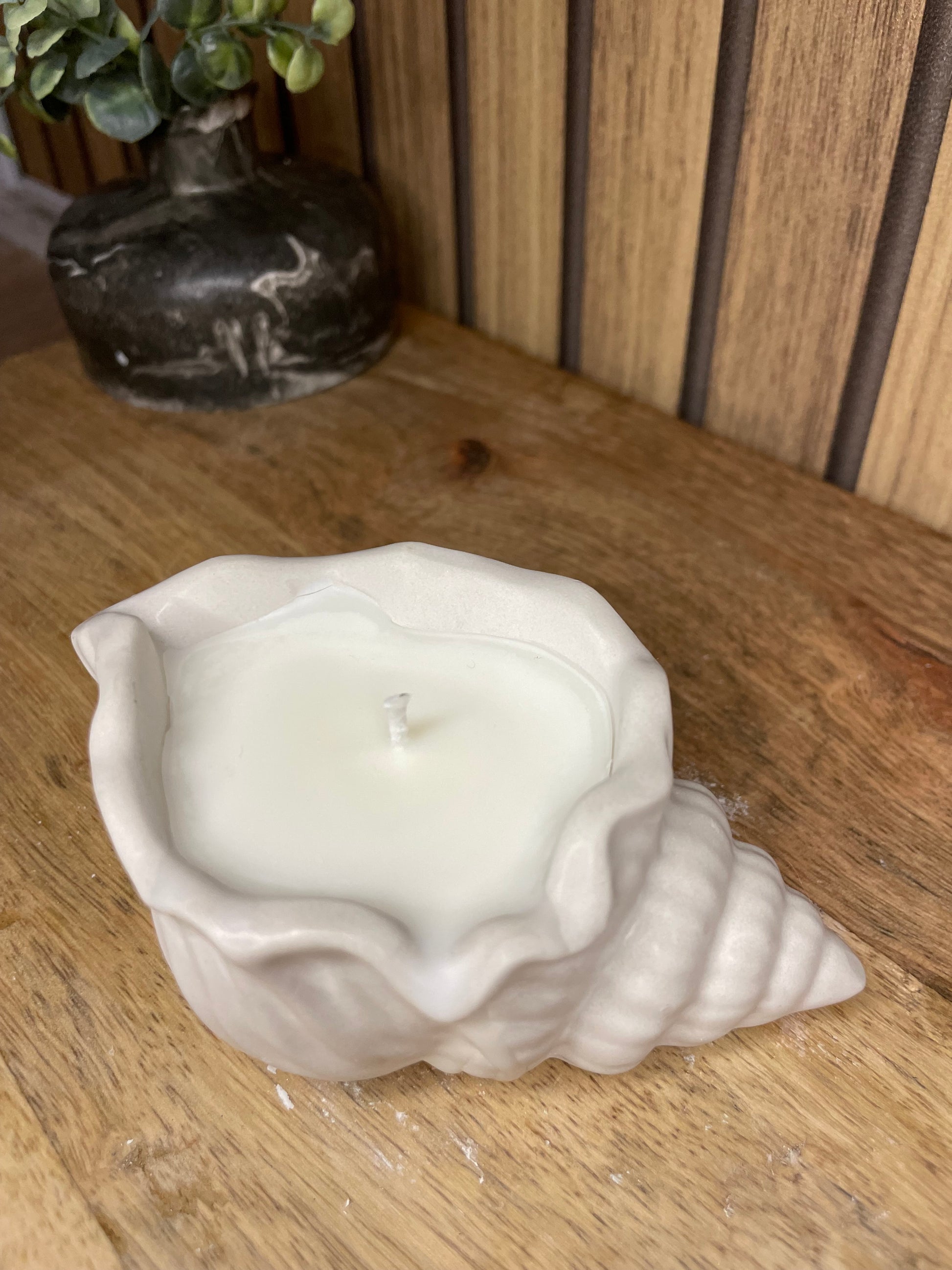Bougie parfumée coquillage personnalisable 