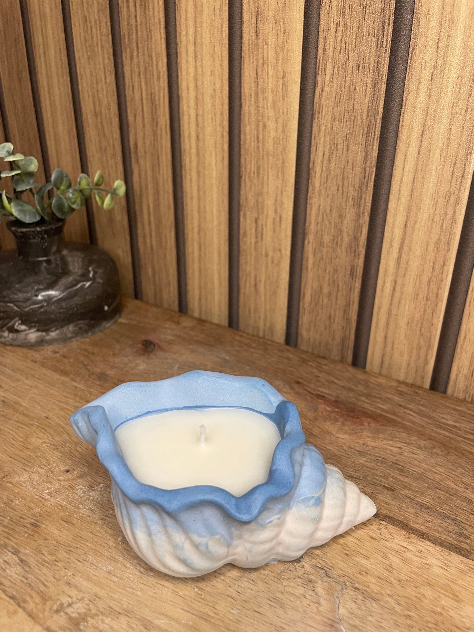 Bougie parfumée coquillage personnalisable 
