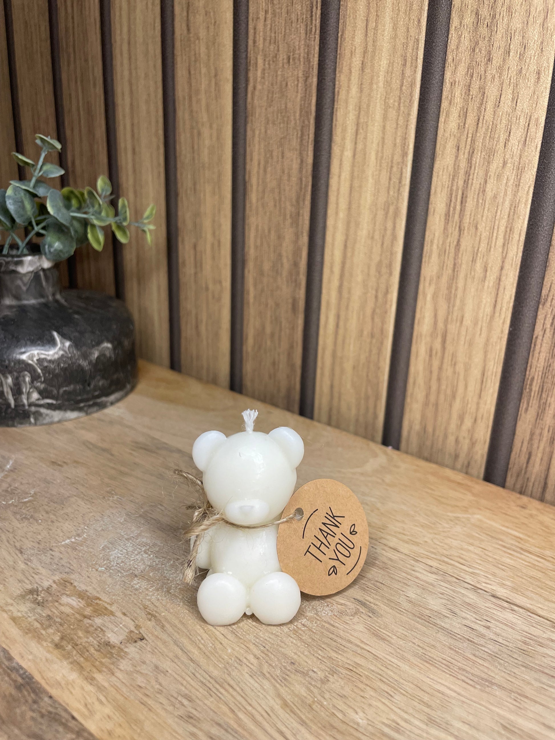 Décoration bougie parfumée nounours. Cire végétal et fragrances de Grasse. Bougie artisanale. Cadeaux pour événements et cérémonies 