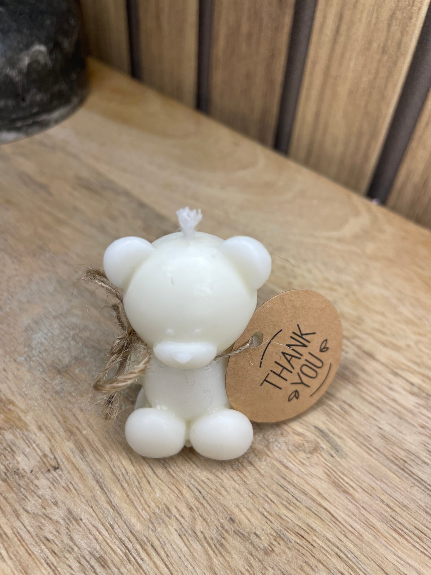 Décoration bougie parfumée nounours. Cire végétal et fragrances de Grasse. Bougie artisanale. Cadeaux pour événements et cérémonies 